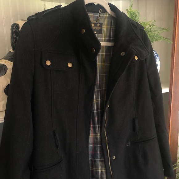 Authentic Barbour Falcon Wool Coat US Size 10 Excellent Condition - Picture 13 of 13